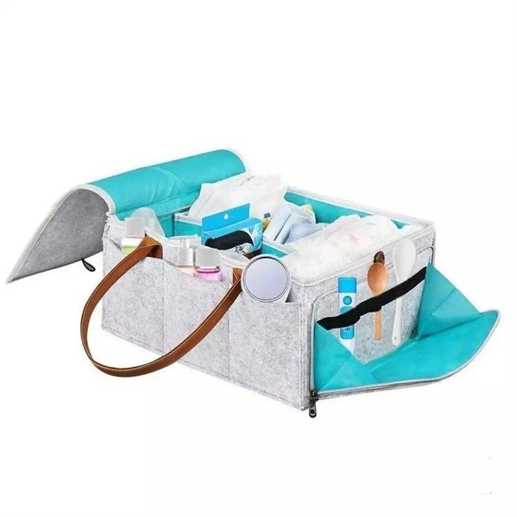 Custom Eco-friendly Felt Fabric Diaper Tote Bag