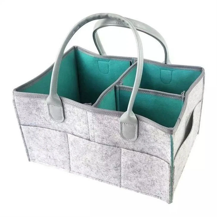 Custom Eco-friendly Felt Fabric Diaper Tote Bag Factory